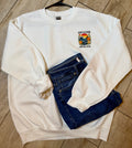 “God Is Good All the Time” Scenic Floral Sweatshirt | Soft Cream