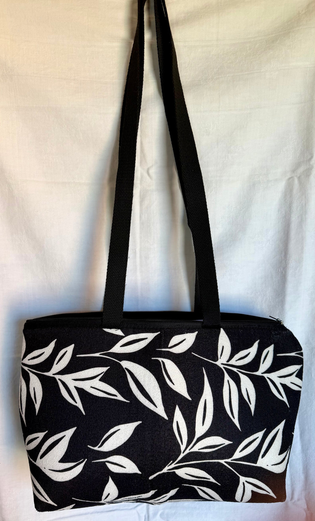 Black & White Botanical Tote Bag