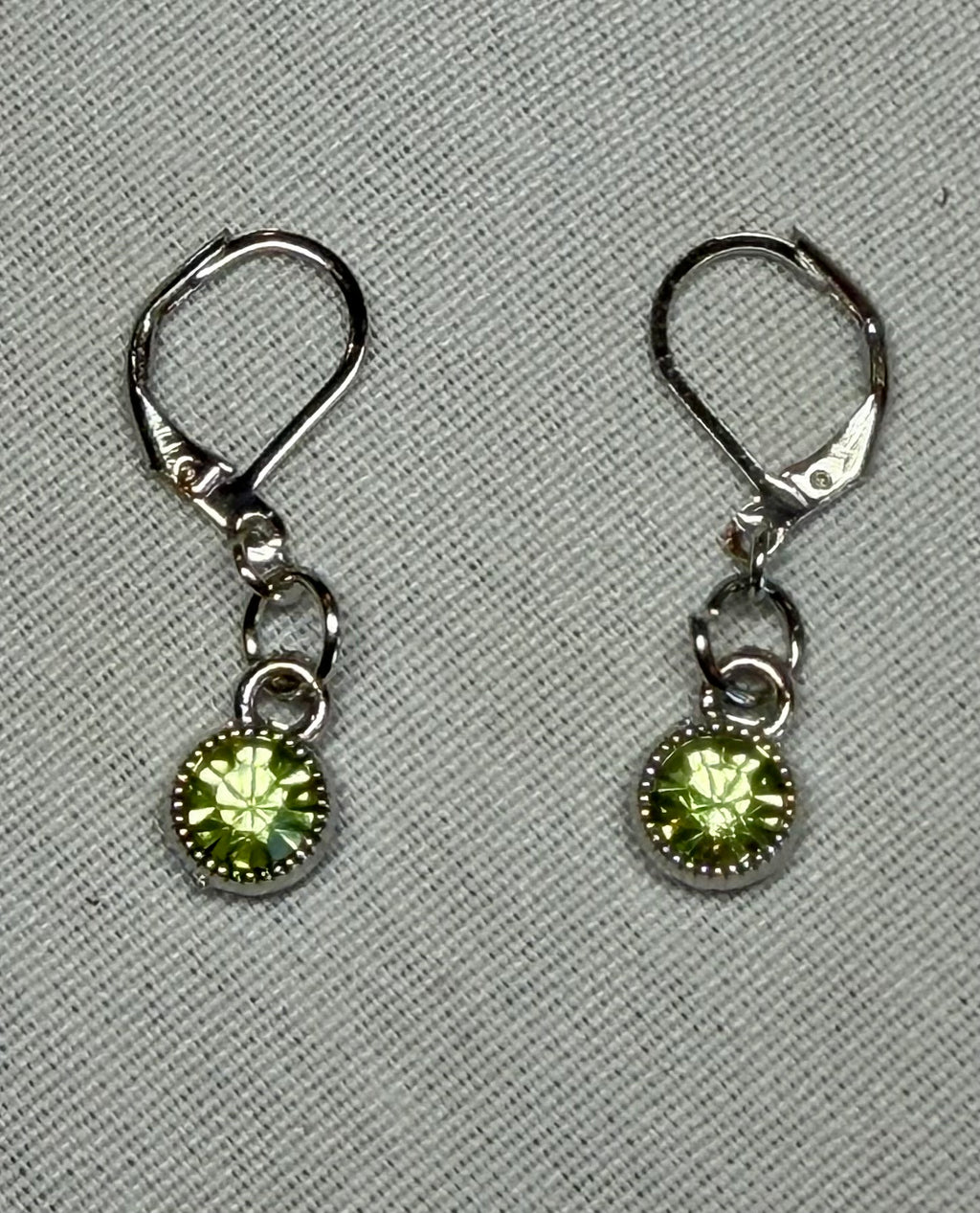 Peridot Spark Drop Earrings