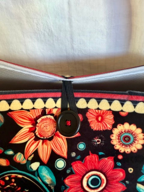 Floral Folk Print Tote Bag