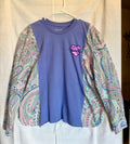 Jesus Loves You Paisley Sleeve Top