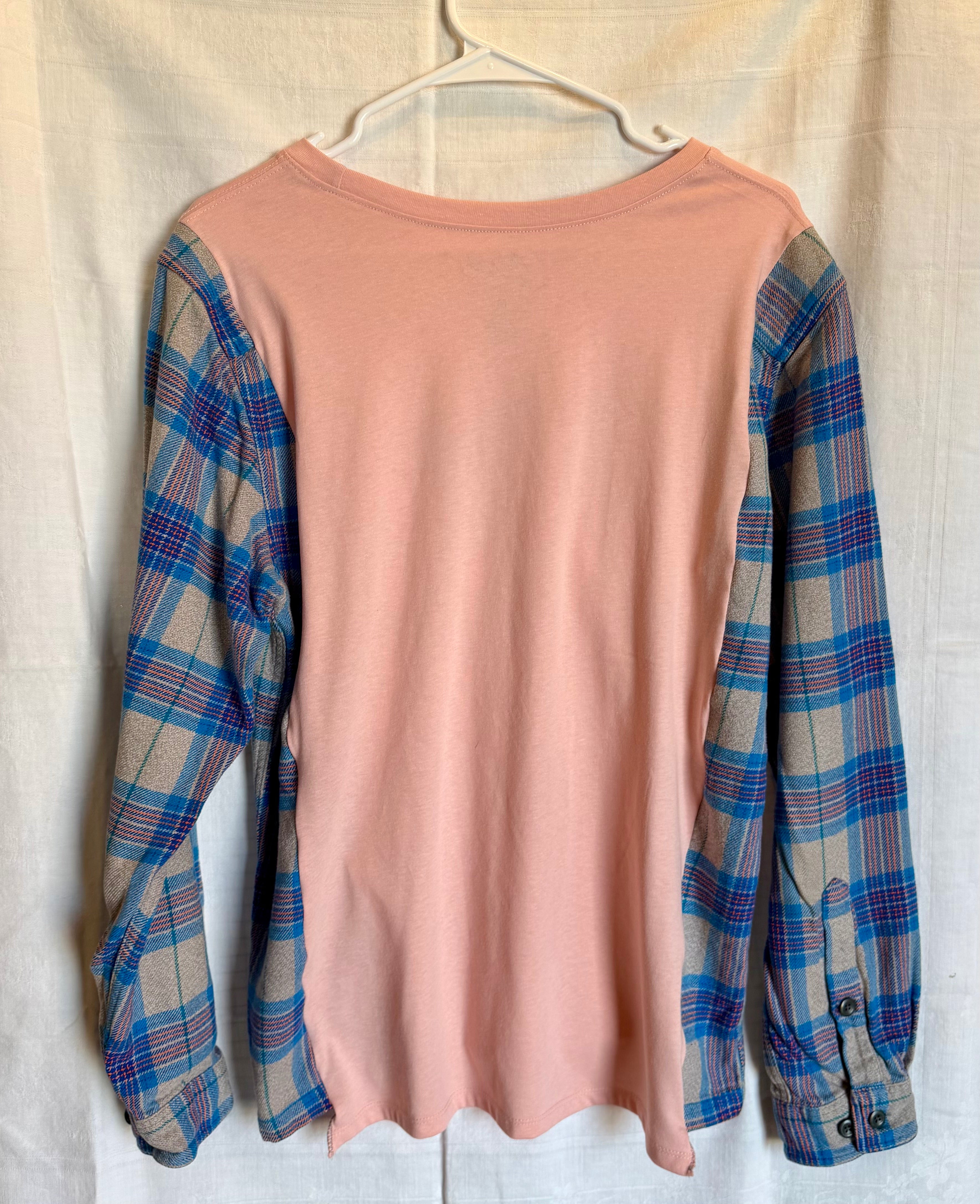 God’s Country Plaid Sleeve Top