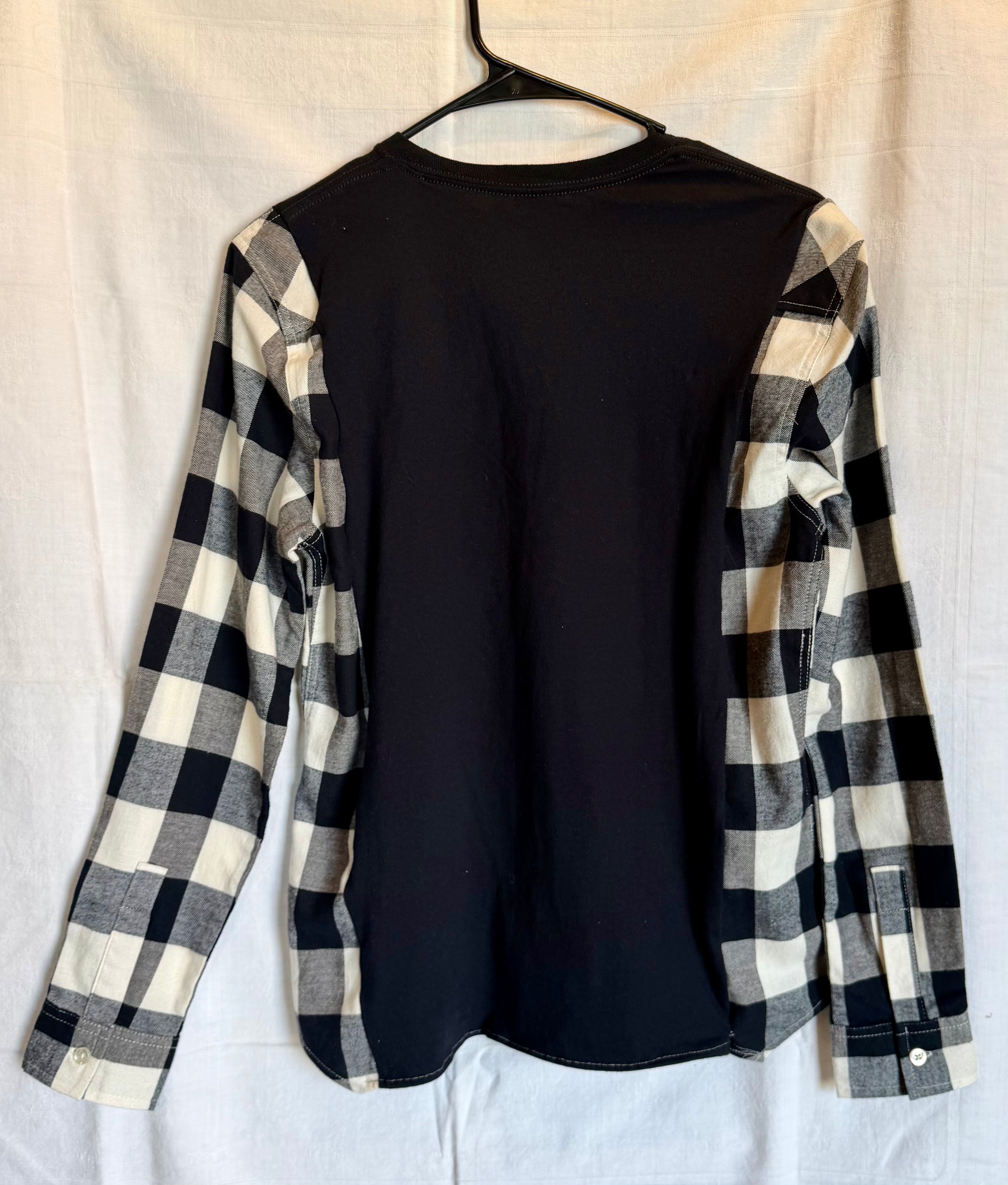 The Rolling Stones Buffalo Plaid Sleeve Top