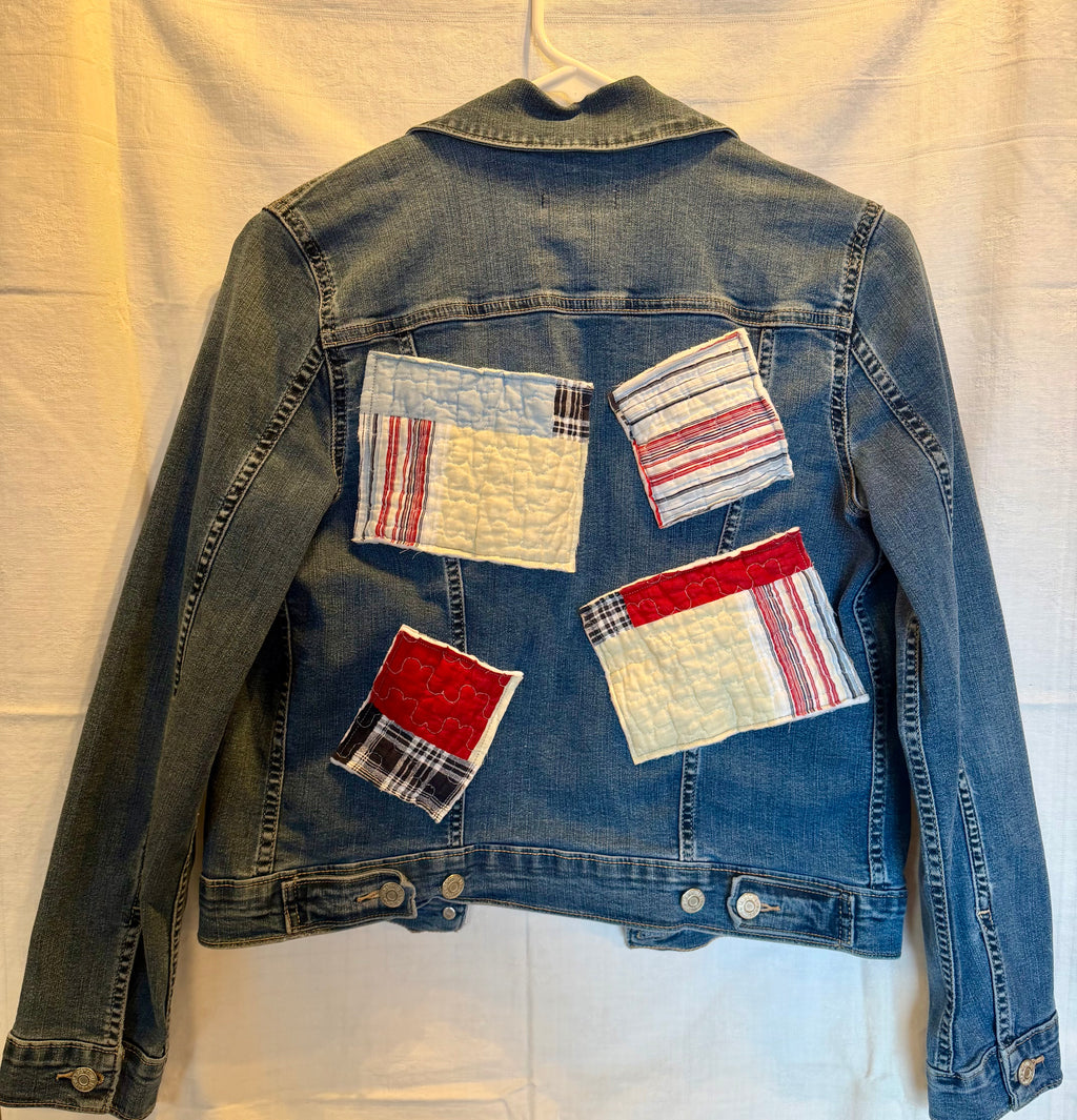Quilt Patch Denim Jacket