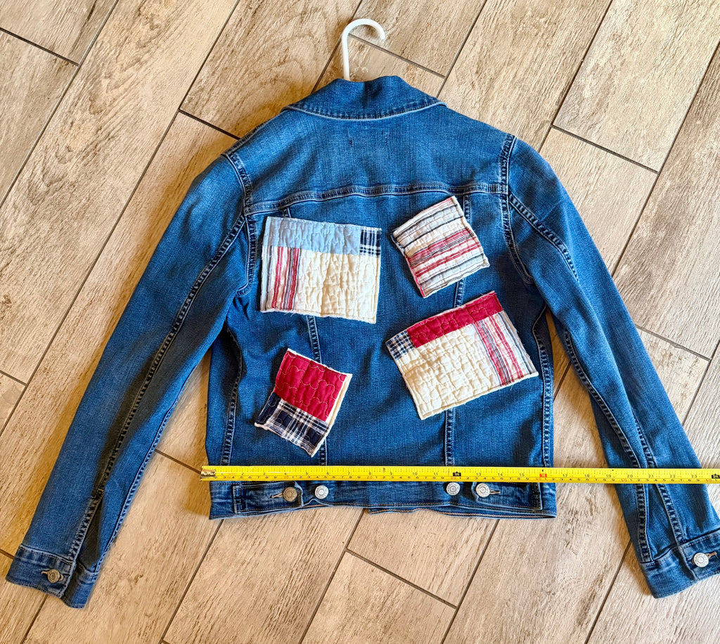 Quilt Patch Denim Jacket