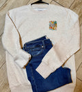 “Simply Blessed” Floral Embroidered Sweatshirt