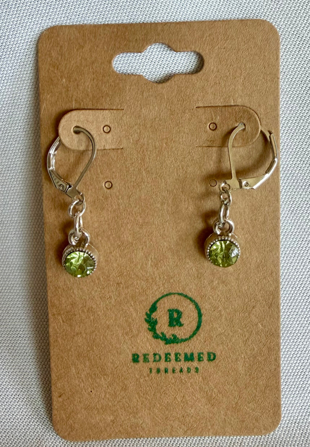 Peridot Spark Drop Earrings