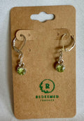 Peridot Spark Drop Earrings