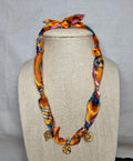 Sunset Silk Charm Necklace