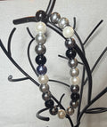 Neutral Pearl Beaded Stretch Bracelet | Handmade Everyday Jewelry