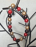 Multicolor Pearl Beaded Stretch Bracelet | Handmade Statement Jewelry