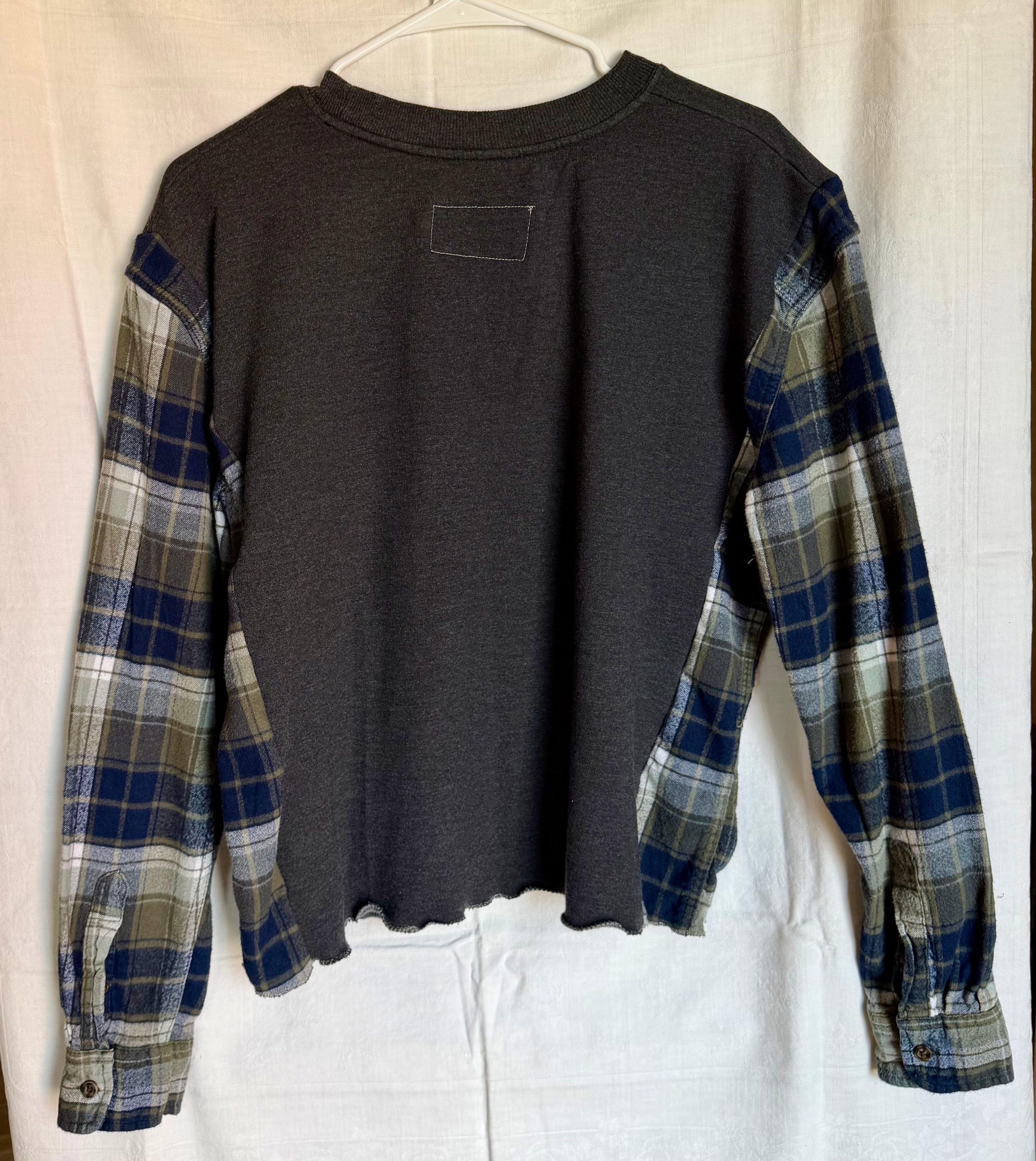The Rolling Stones Plaid Sleeve Sweatshirt