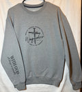 “Waymaker” Scripture Cross Sweatshirt | Heather Grey