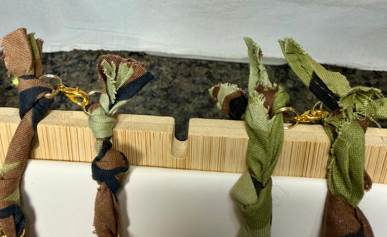 andana Necklace & Bracelet Set | Braided Camo Charm Jewelry