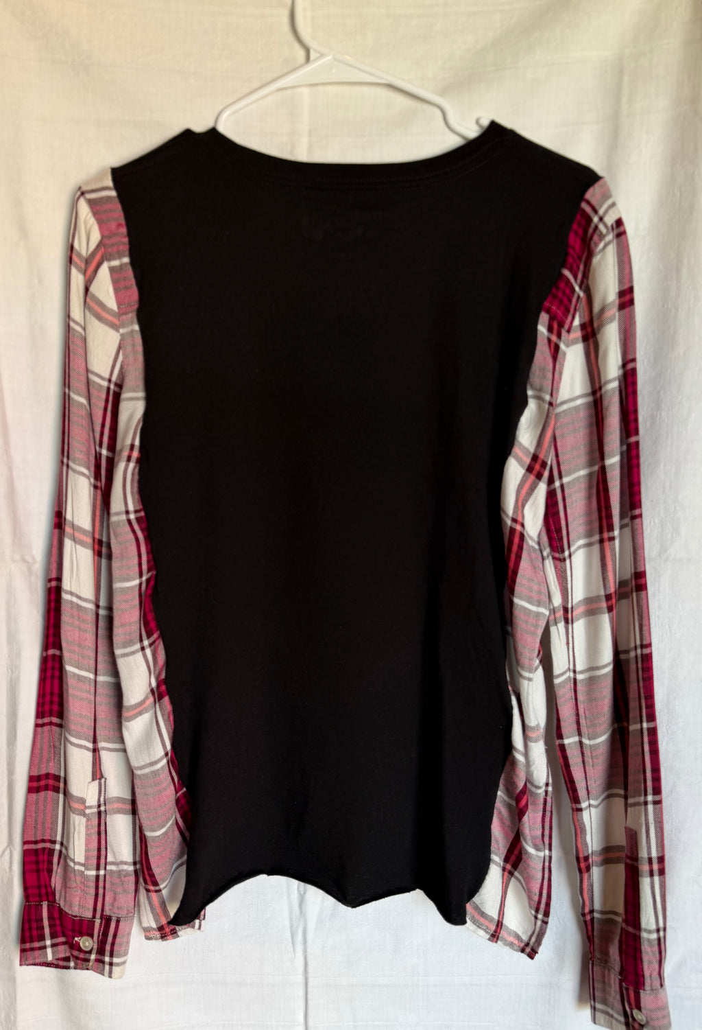 Dolly Parton Plaid Sleeve Top
