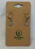 Sparkle Snowflake Drop Earrings | Silver