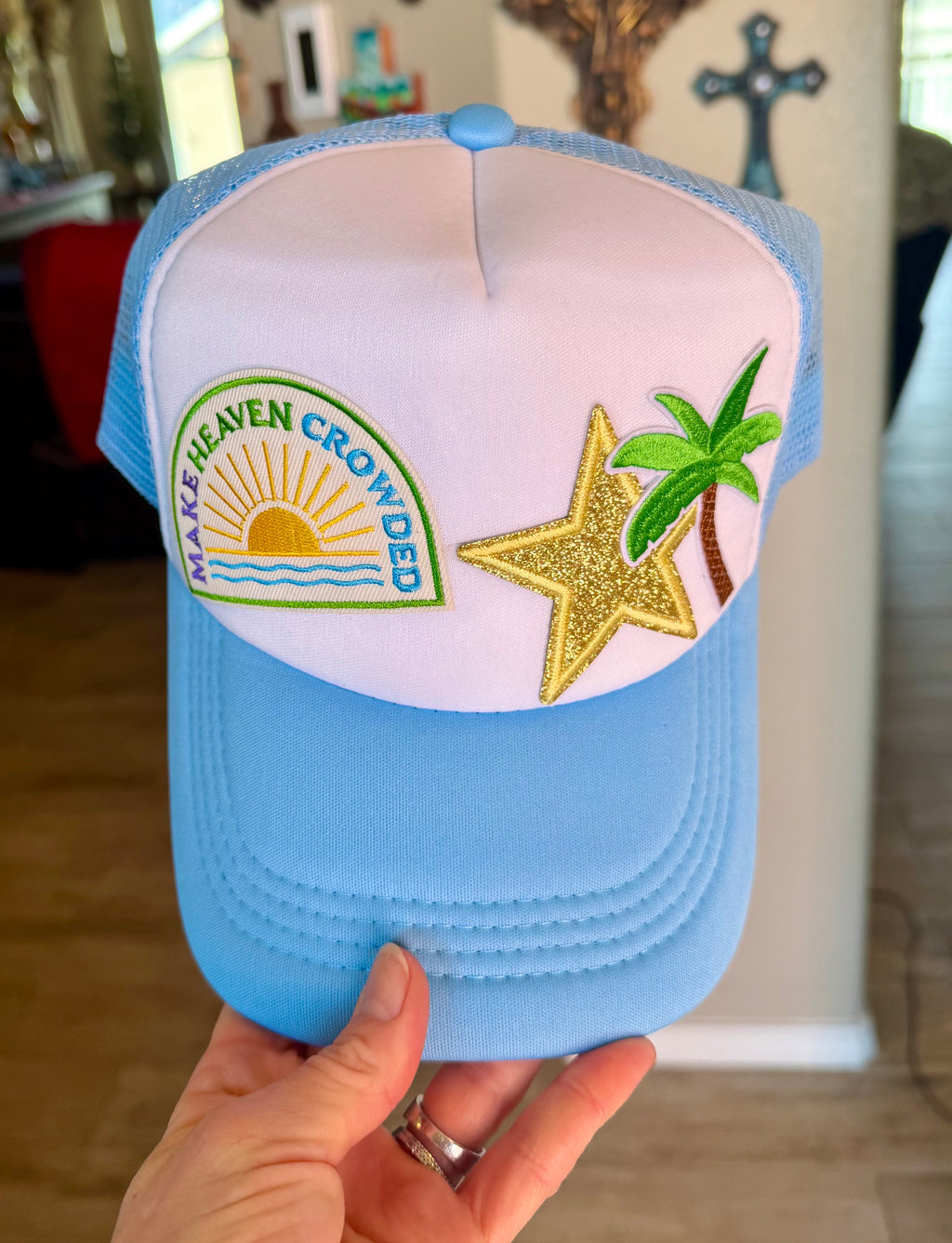 Make Heaven Crowded Trucker Hat