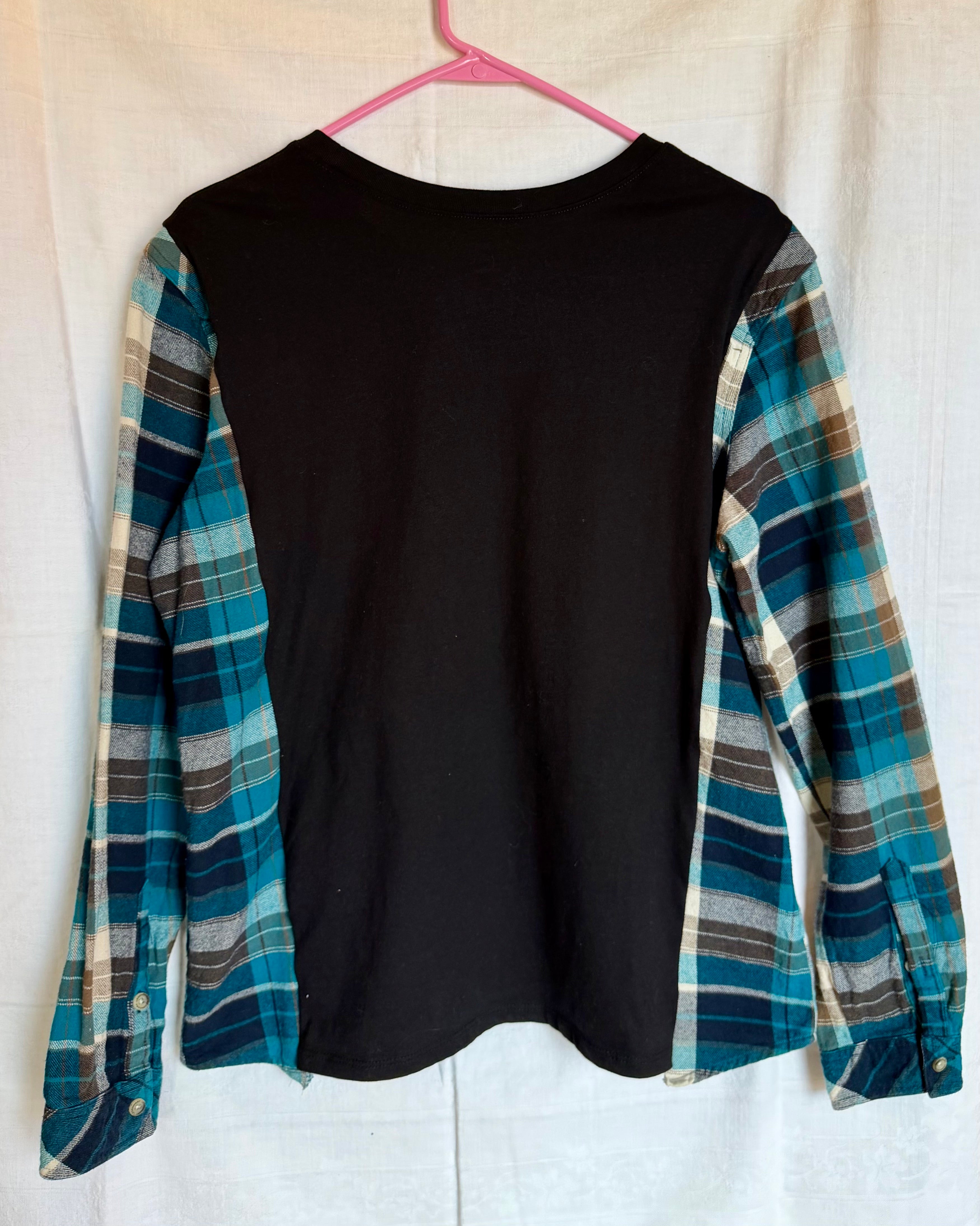 Ford Bronco Plaid Sleeve Top