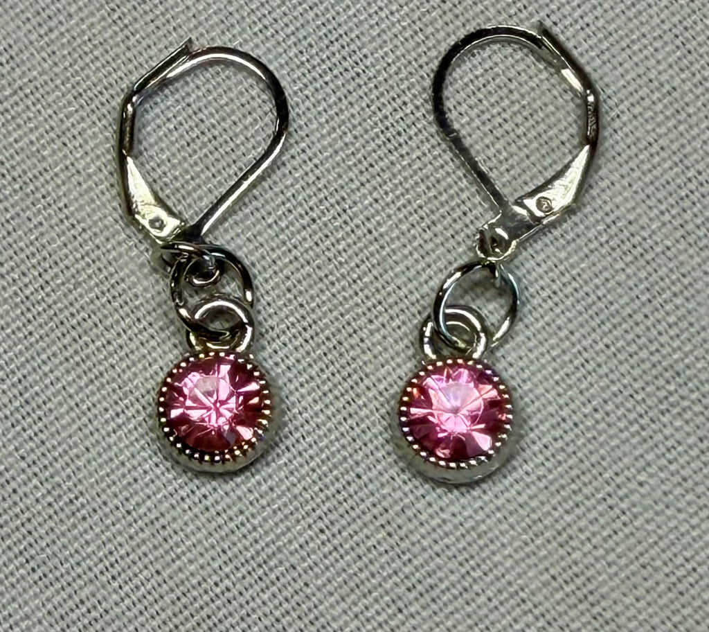 Blush Sparkle Drop Earrings