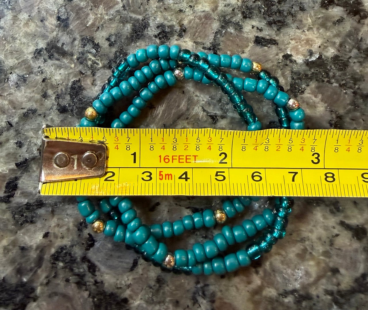 Teal Ocean Trio Beaded Bracelet (Set of 3)