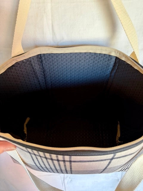 Classic Plaid Tote Bag – Short Strap