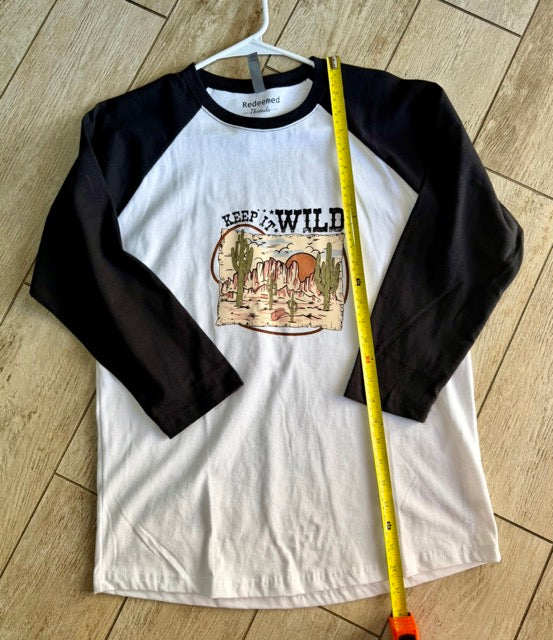Keep It Wild Graphic Raglan Tee