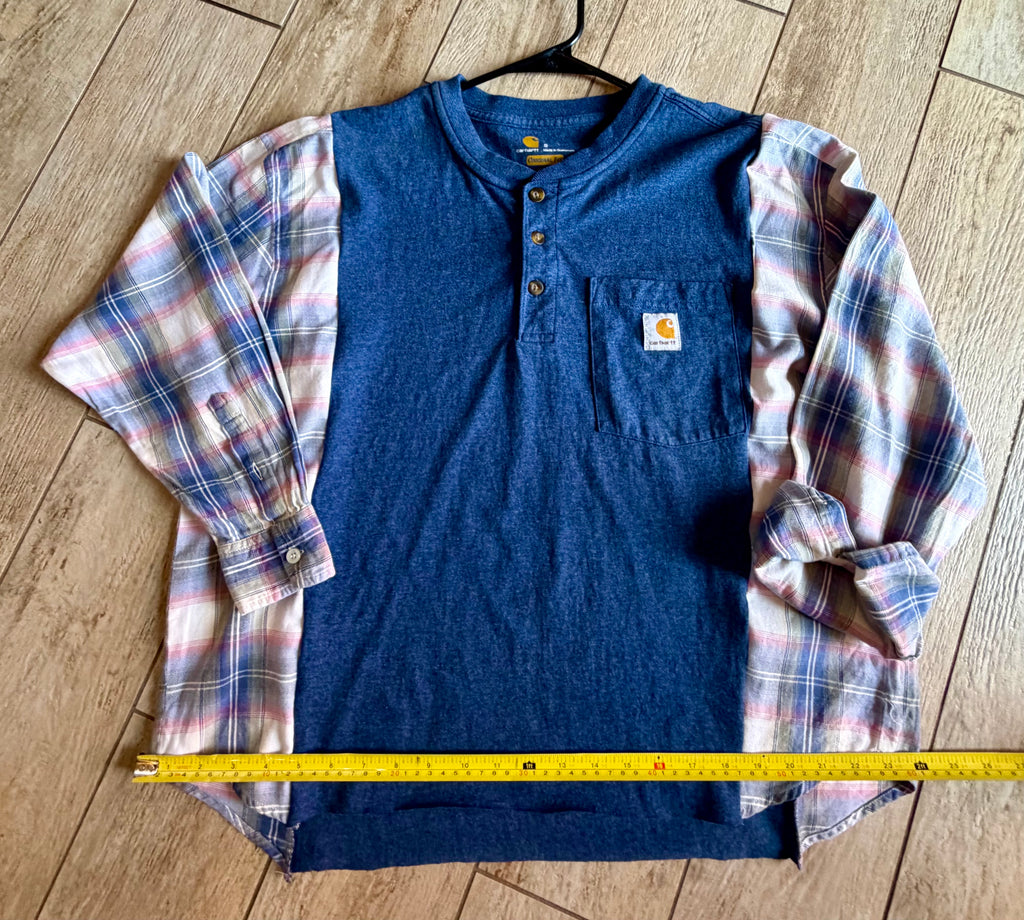 Carhartt Plaid Sleeve Henley