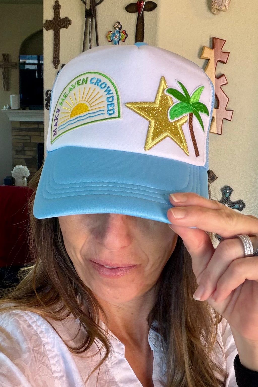Make Heaven Crowded Trucker Hat