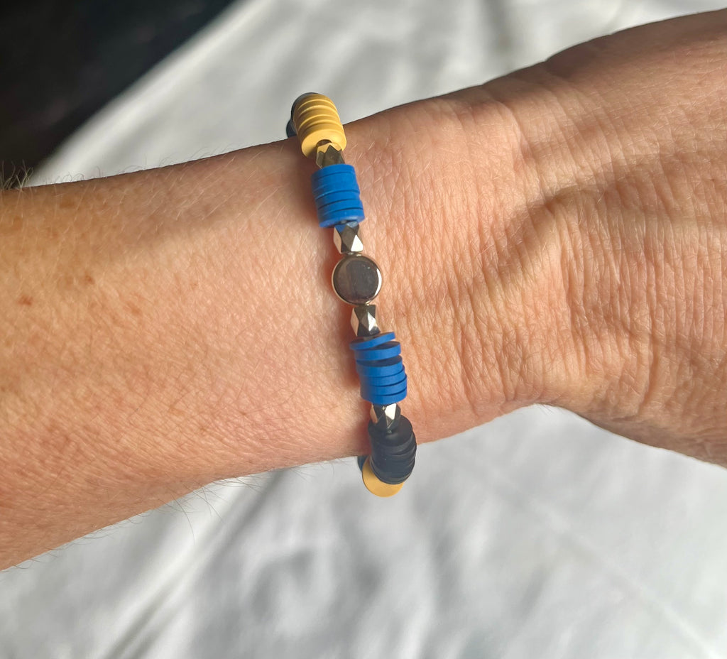 Midnight Waves Heishi Bracelet