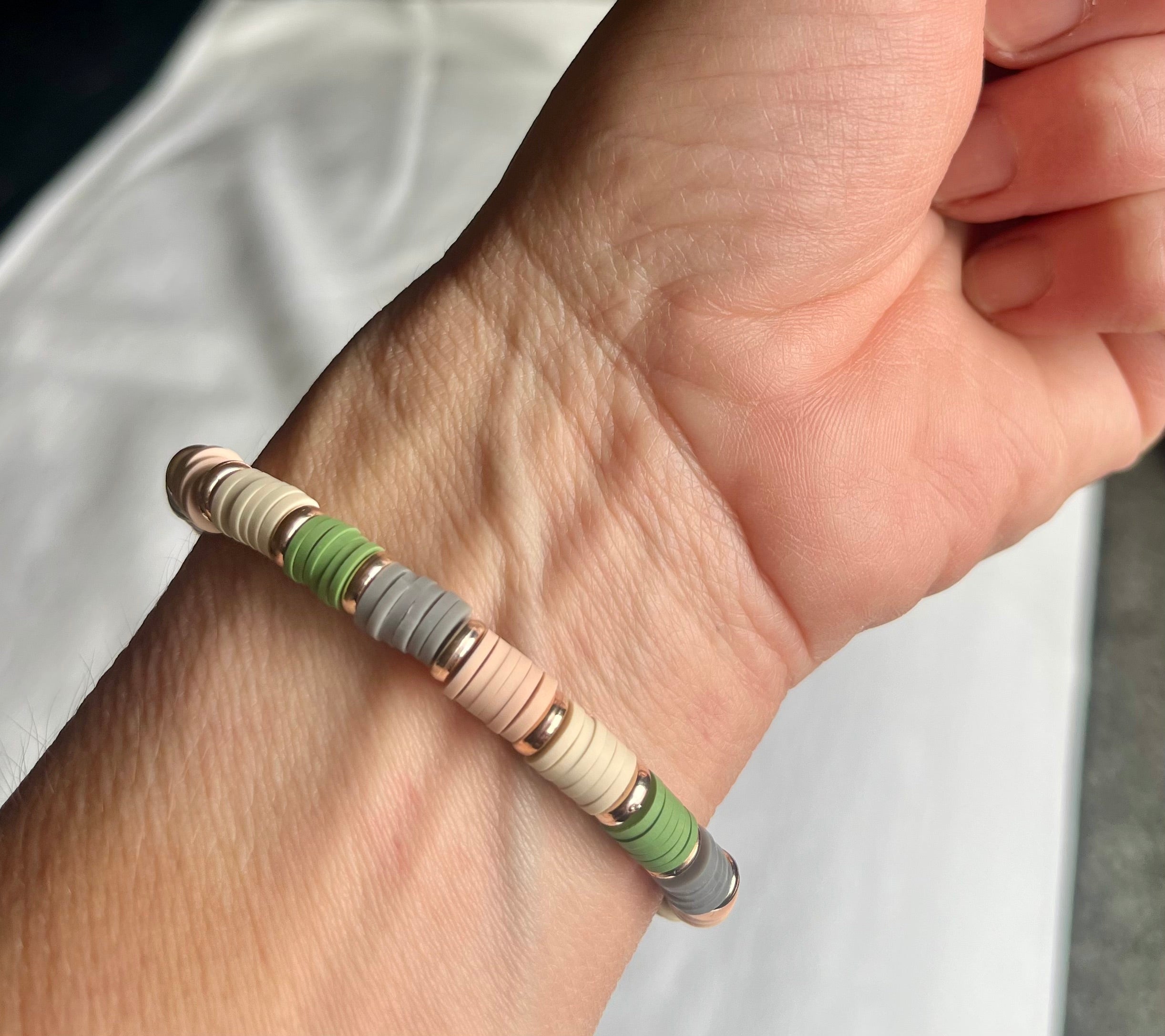 Sage Horizon Stack Bracelet