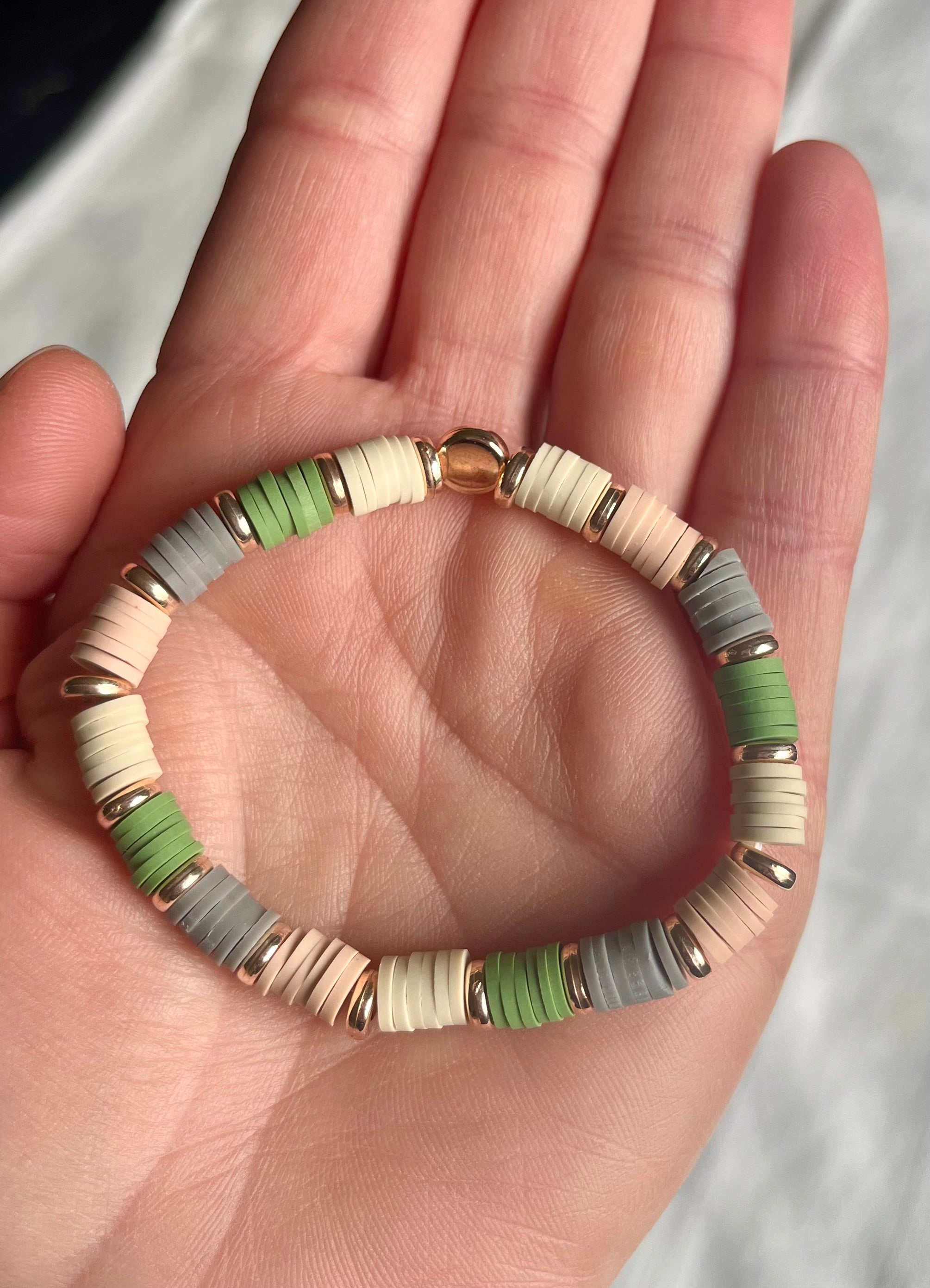 Sage Horizon Stack Bracelet