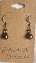 Harvest Glow Beaded Earrings