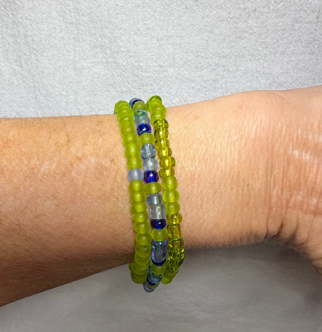 Citrus Tide Beaded Bracelet Set (Set of 3)